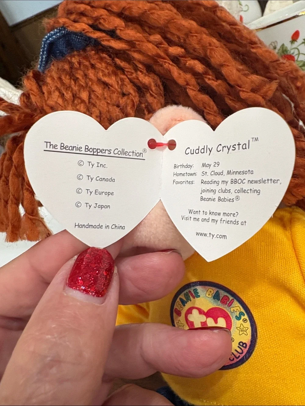 Ty Beanie Bopper Cuddly Crystal
